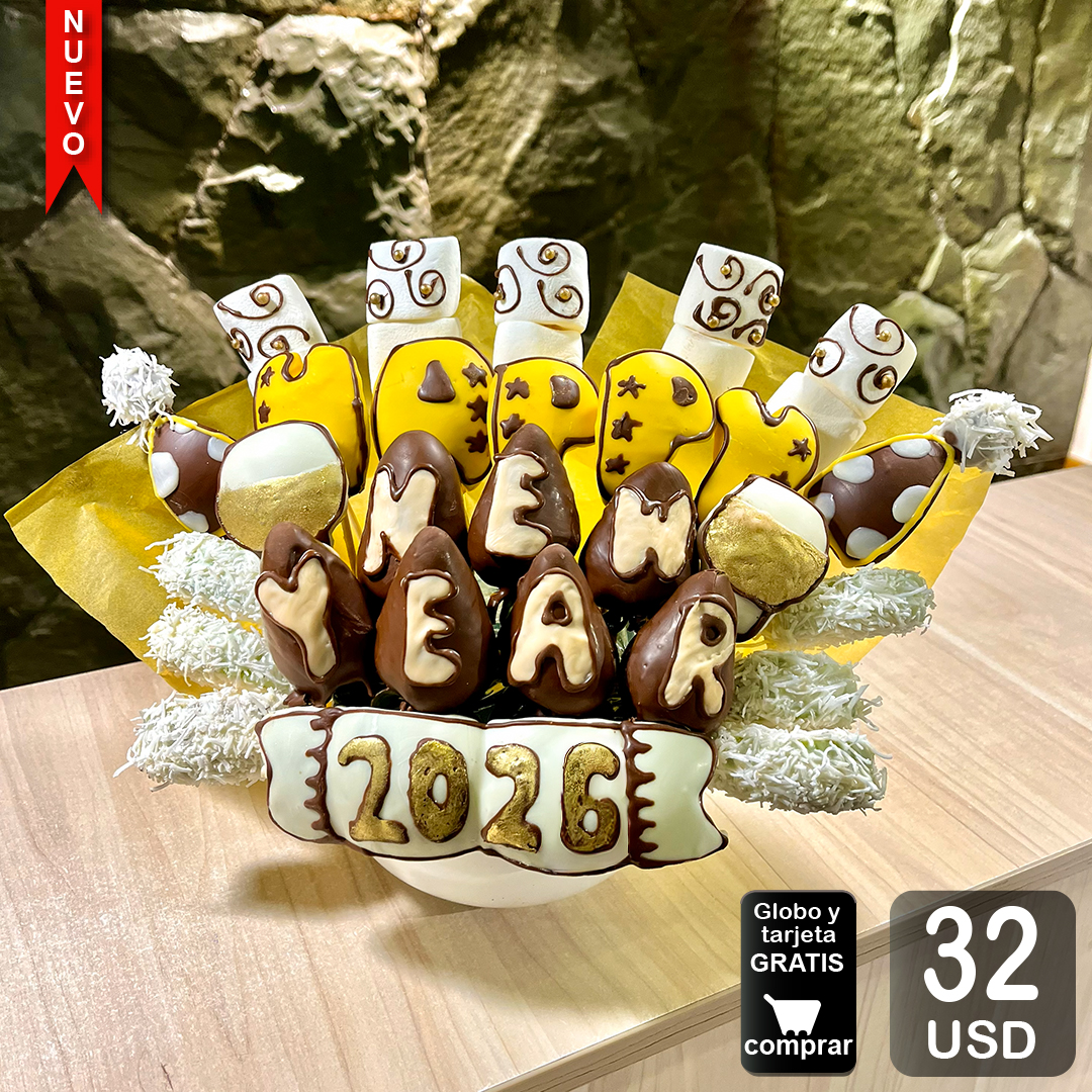 arreglo frutal año nuevo