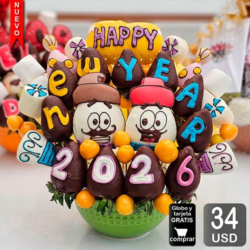 arreglo frutal año nuevo