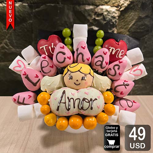 arreglo frutal flechado