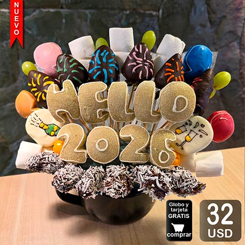 arreglo frutal año nuevo