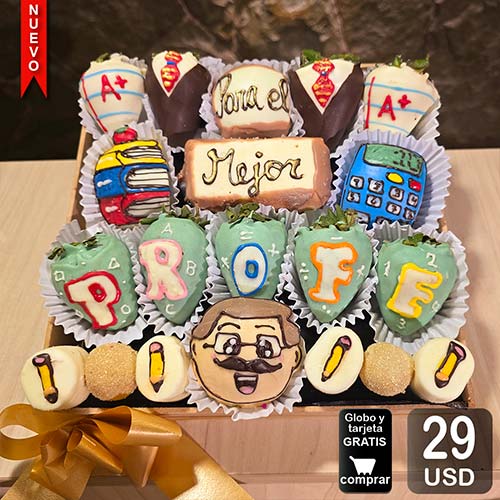 arreglo frutal dia del maestro