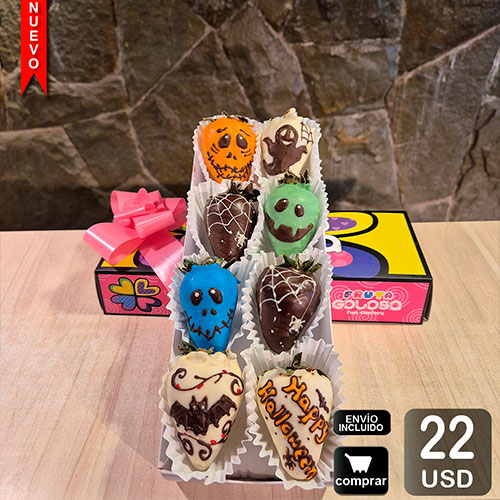 arreglo frutal halloween