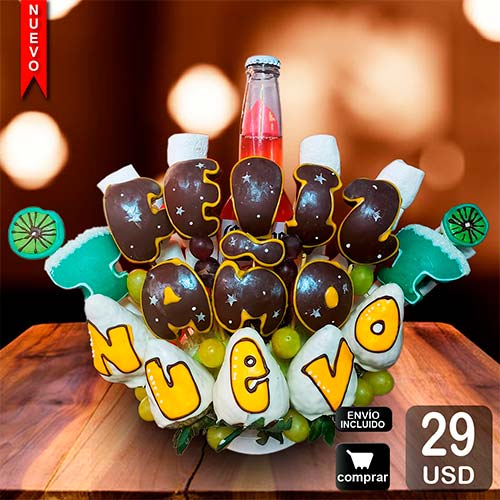 arreglo frutal año nuevo