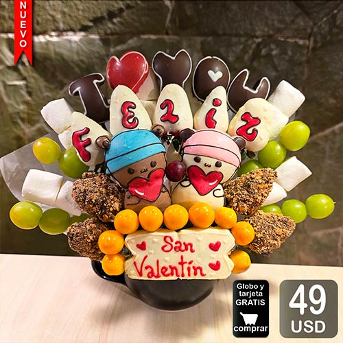 arreglo frutal caracol