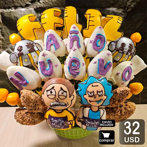 arreglo frutal año nuevo